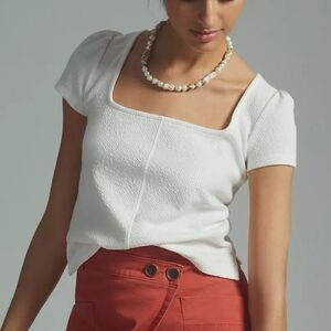 Anthropologie Maeve Square Neck Top